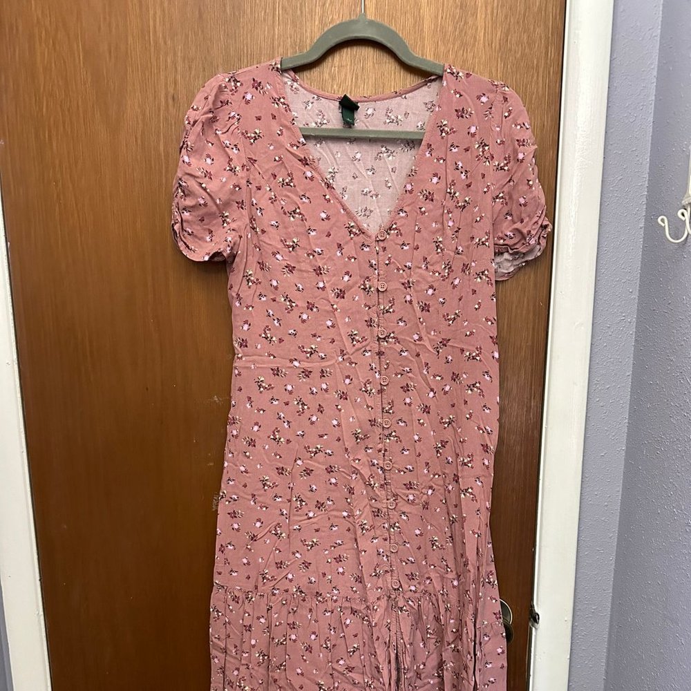 pink flower dress